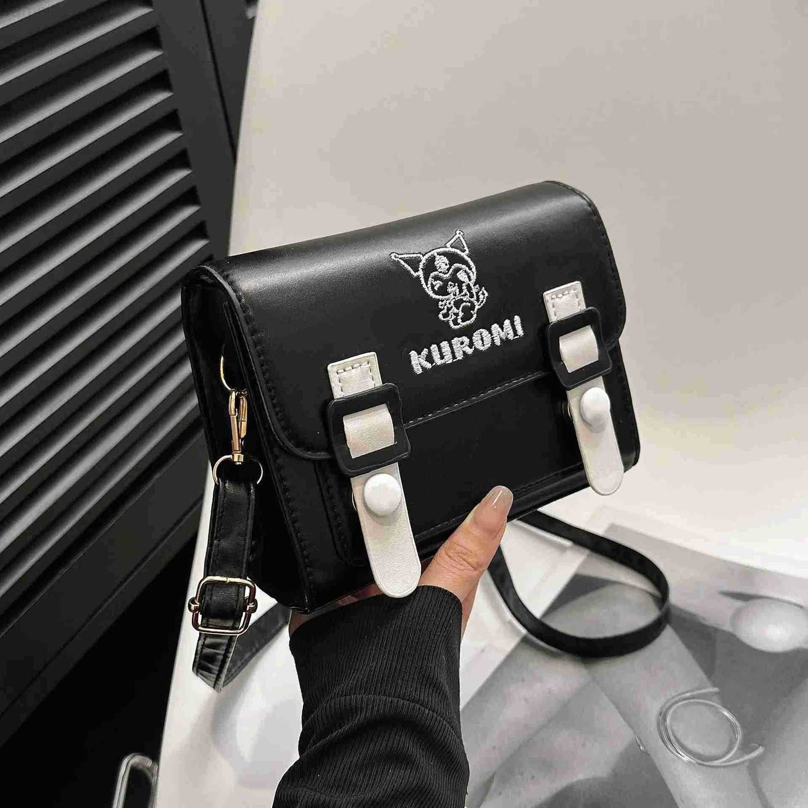 Sanrio Cartoon Pu Square Bag Anime Shoulder Bags Kawaii Messenger Tote Cute Backpacks My melody Cinnamorol Kuromi Fashion Bags H251216