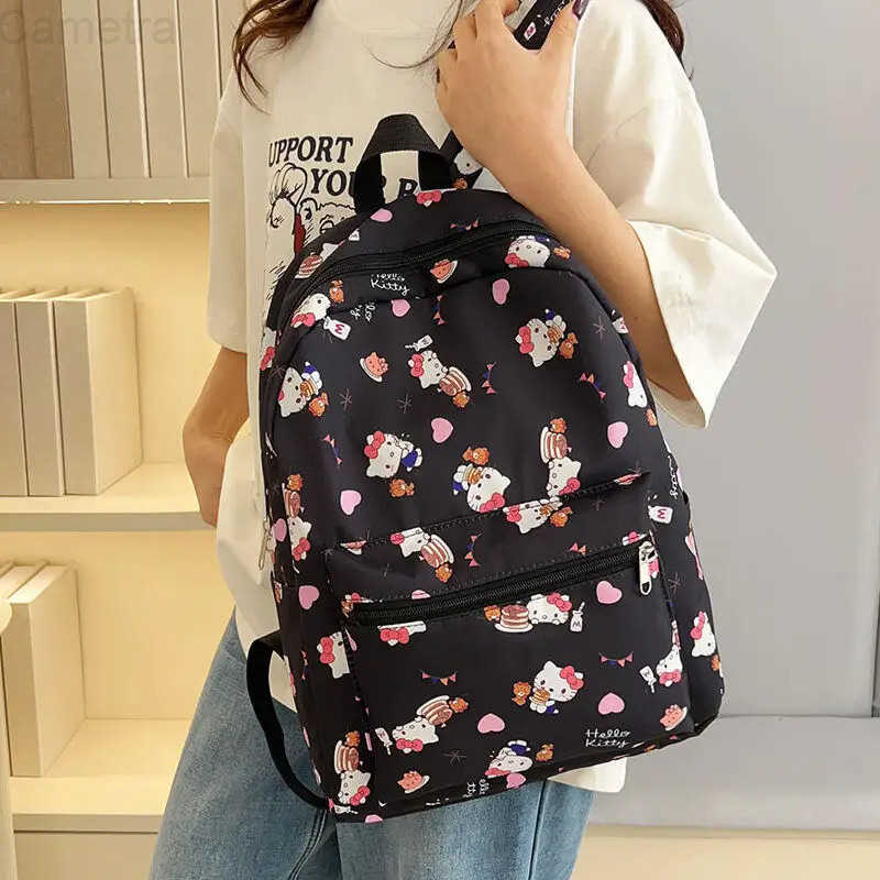 Sanrio Hello Kitty Student Schoolbag Children Backpack School Supplies Girl High-Capacity Printing Cartoon Fashion New Bag Hot H251216