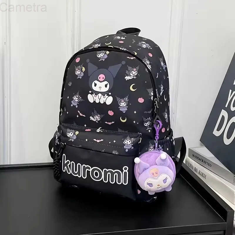 Sanrio 1 Set Hello Kittys Backpack Kuromis Cinnamorolls Cute Daypack Cartoon Anime Schoolbag Bag Girl Casual Travel Commute Knapsack H2512161
