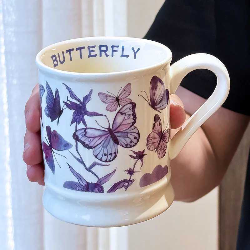 Design Cup High-end Retro Oil Painting Wind Chime g Ceramic Water Cup Tea Cups of Coffee Personali Gift Drinkware Cute gs H251215