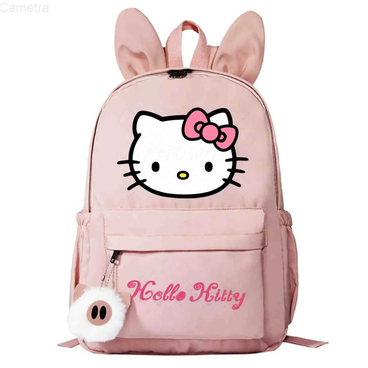 Sanrio Cute Hello Kitty Schoolbags for Girls Teenager Children Rucksack Cartoon Schoolbags Rabbit Ears Mochila Hello Kitty Backpack H251216