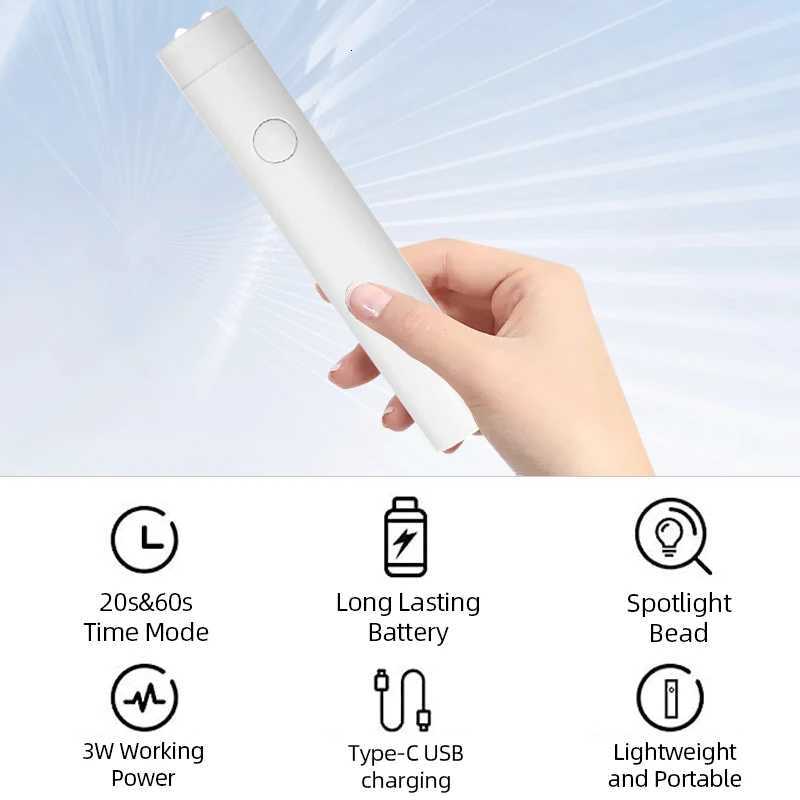 Mini Portable Flashlight Nail Dryer Salon Quick Dry USB Nail Dryer MaChine Professional UV LED Nail Lamp Home Photo ToolsT251216