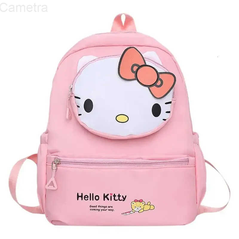 Sanrio Hello Kittys Child Backpack Girl Cartoon Kuromi Student Large Capacity Storage Water Proof Breathable Water Proof H251216