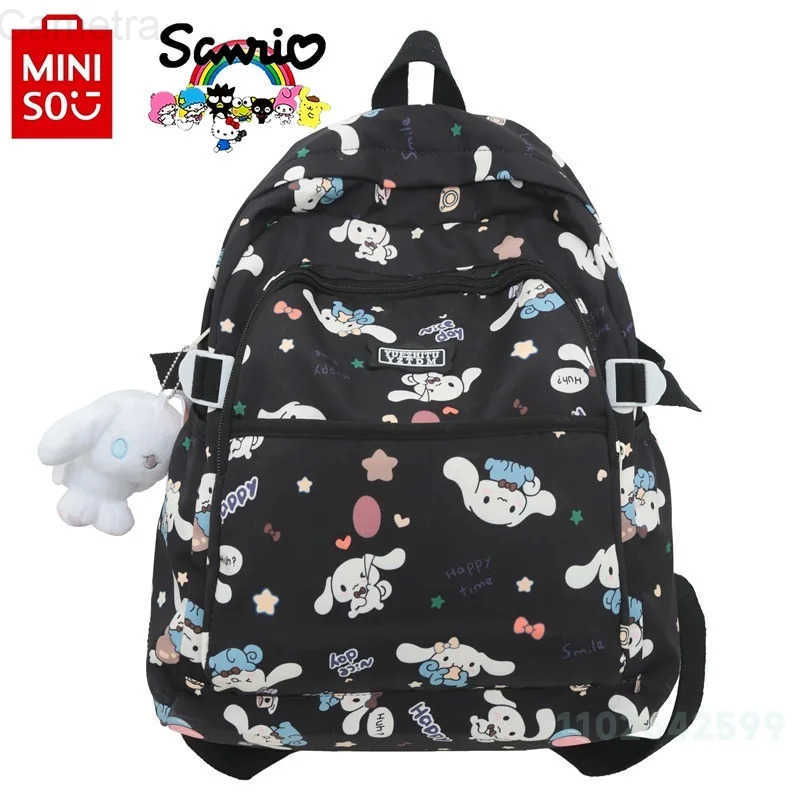 Sanrio Cinnamoroll 2024 New Womens Backpack Fashionable High Quality Girl Backpack Cartoon Large Capacity Student Backpack H251216