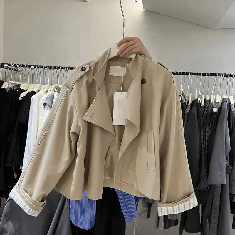2025 New Spring Autumn Trench Coat Female Korean Elegant Chic All-match Women Windbreaker Jacket Casual Ladies Outerwear TopsT251216