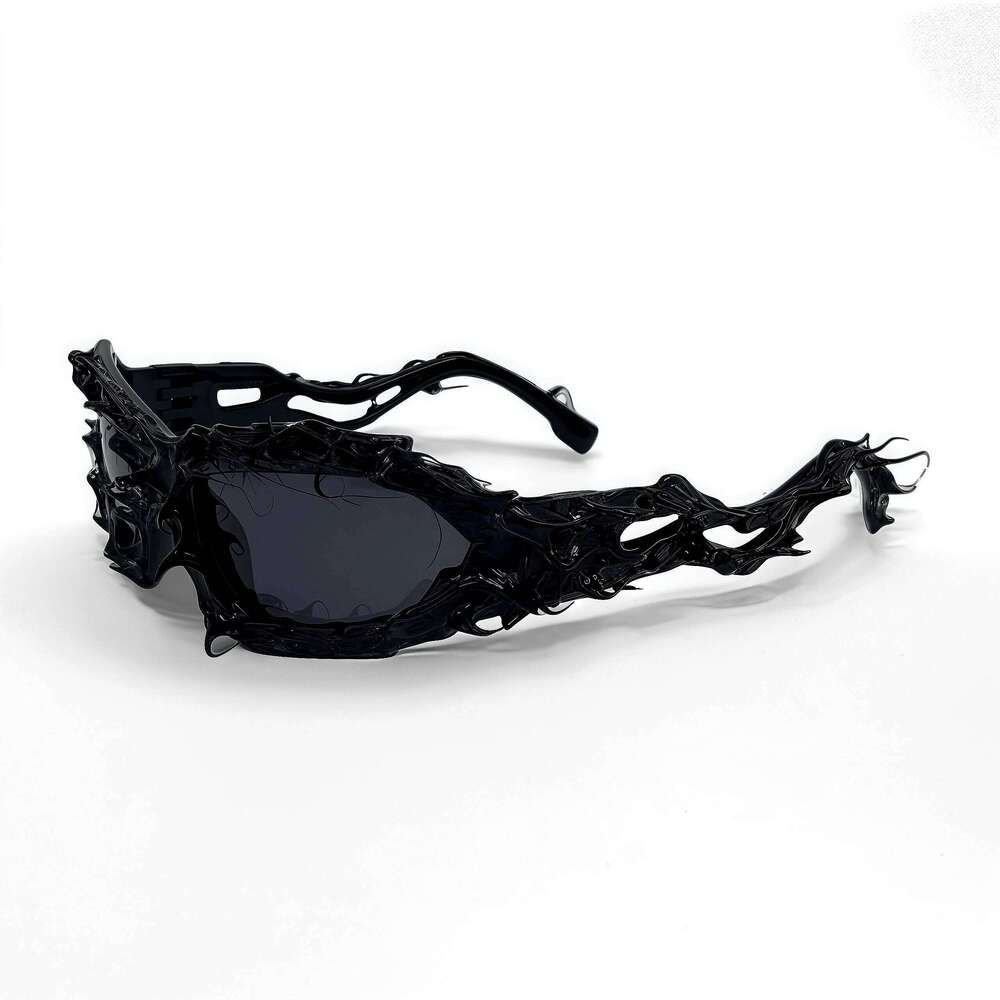 New Trendy Irregular Frame Designer Sunglasses Women And Men Spike Venom Inspired Punk Sun Glasses For Hip-Top Party Cool Shades