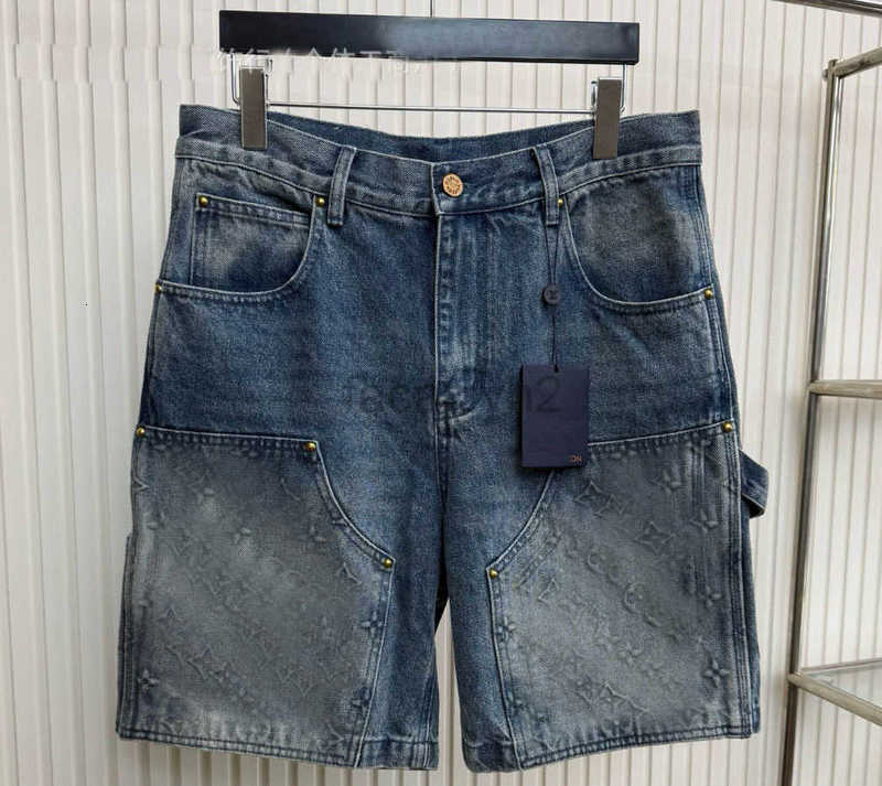 Men's Jeans designer Man Jeans Denim Shorts Classic Letter Men Short Pants Summer Casual Loose Straight Pants Men