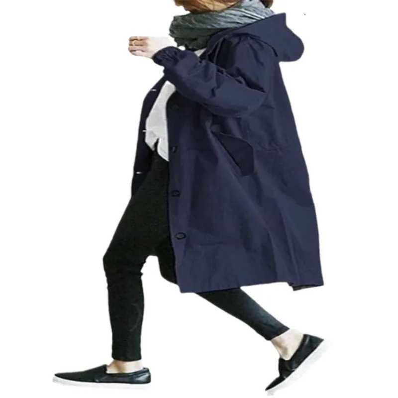 2025 Autumn and Winter New Korean Version Casual Loose British Trench Coat Medium and Long CoatT251216