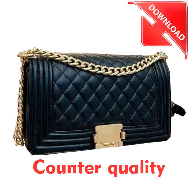 luxury brands Designer Women Flip Luxury Caviar Crossbody Bags Cowhide Classic Handbag Diamond Checkered Shoulder Bag Silver/Gold Hardware Matelasse Chain Purse