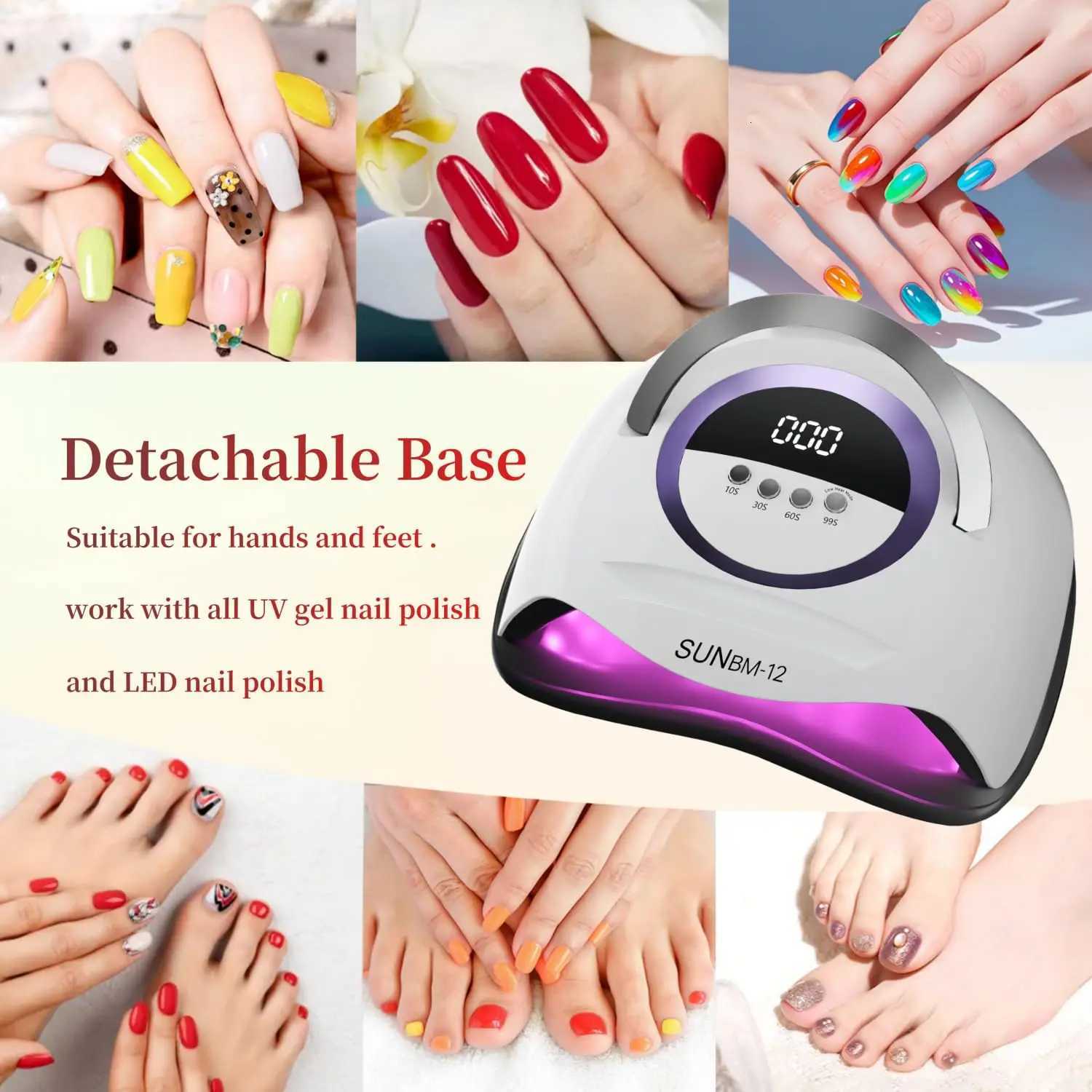 UV LED Nail Lamp Professional Light Dryer for Nails Fast Curing Lamps 72 LEDs Auto Sensor Gel Polish Drying LightsT251216