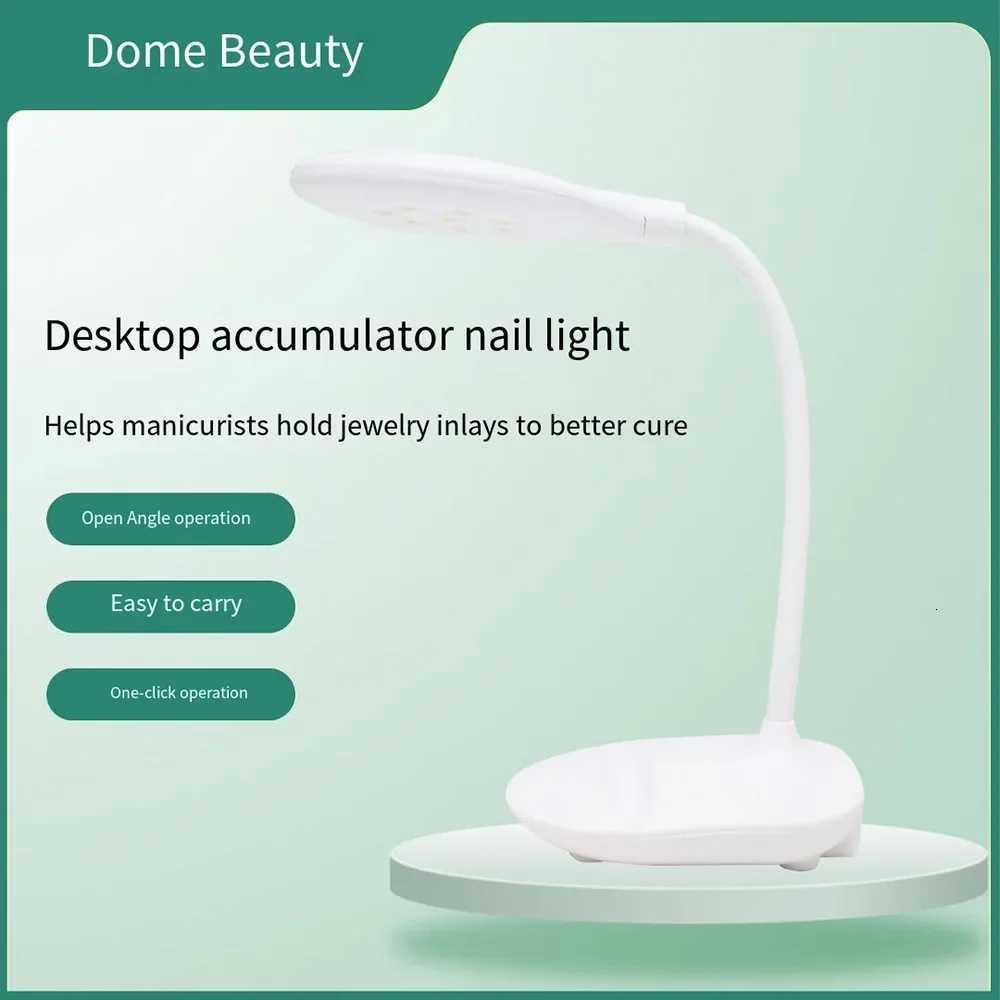 LED Mini UV Nail Light with Sensor Rechargeable Flash Curing Light 360 Adjustable for Home DIY and Salon Nail DecorationT251216