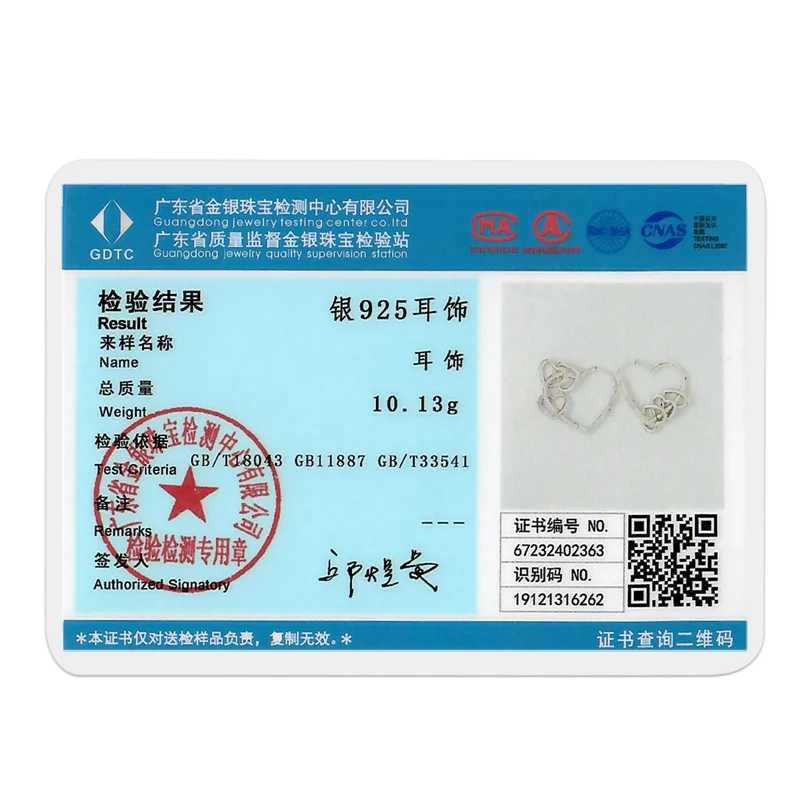 Sterling Silver S925 Multicolor Multi-Ring Heart-Shaped Earrings Simple Fine Jewelry Women Girls Fashion Party birthday Gift G251216