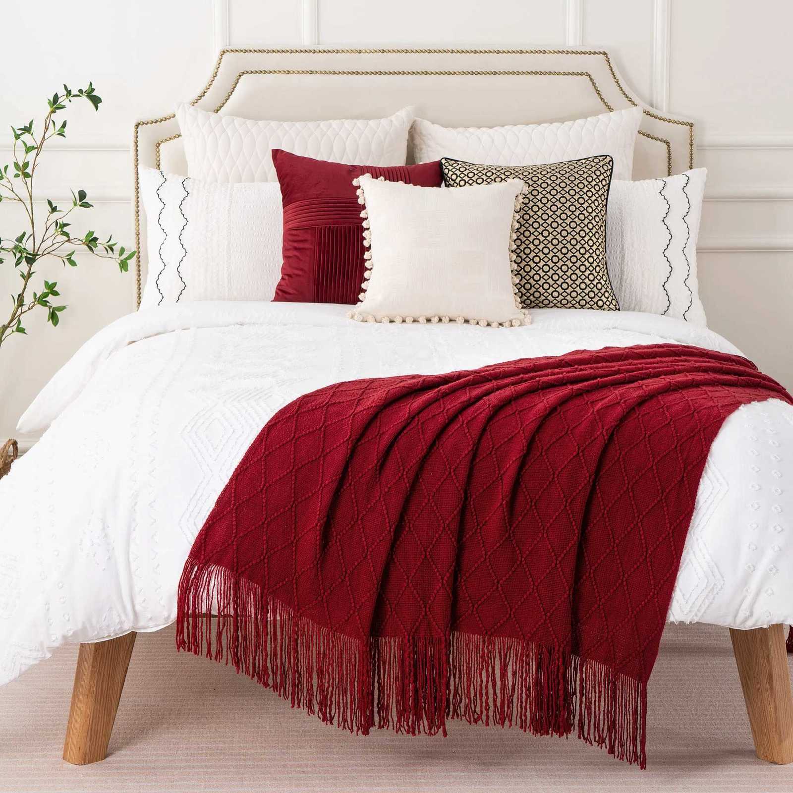 Battilo Plaid Knitted Throw Blanket Soft Woven Throws Sofa Blanket Bedspread On The Bed Green Decorative Blankets Summer Decor H251216 - view 5