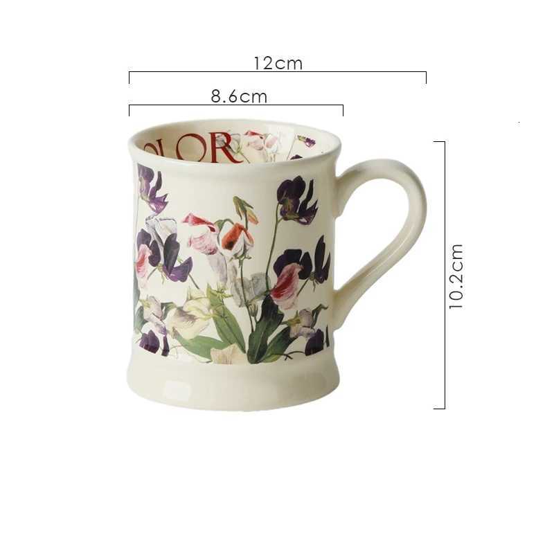European Art Flower Ceramics gs Coffee g Milk Tea off Cups Drinkware the Best birthday Gift H251215