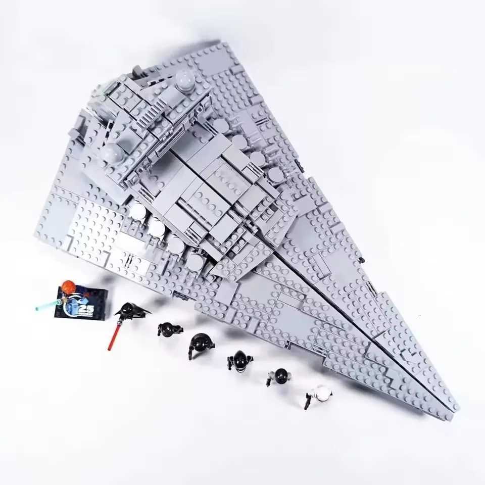 HOT NEW 1555pcs Thrawns Chimaera 75394 Imperial Star Destroyer Building Blocks Bricks Model Kids Christmas Gift toys X251216