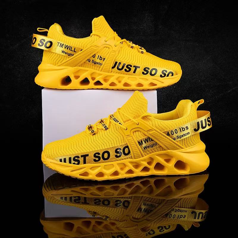 2025 Men's Shoes Large Blade Breathable Sports and Leisure Shoes Anti slip and Shock Absorbent Running Shoes Couple Mesh Shoes Women's Shoes