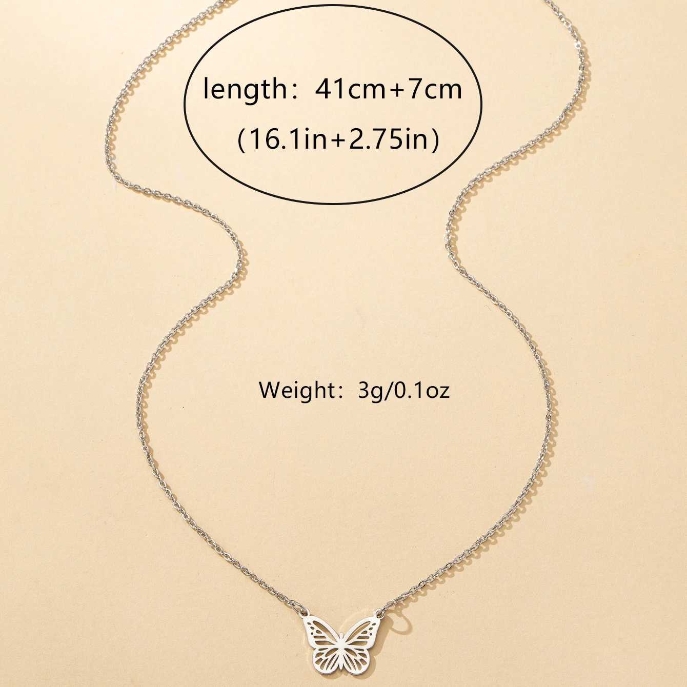 A Womens Necklace a Simple Butterfly Necklace Suitable for Daily Wear and Vacation Wear M251216