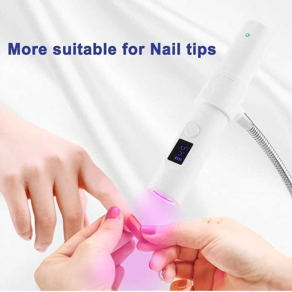 UV Lamp for Nail 2 in 1 Nail Lamp Portable Nail Dryer Stand Hold Handheld UV LED Nail Lamp Mini Nail Drying Light for Home SalonT251216
