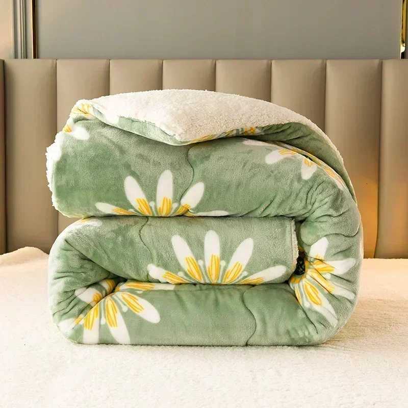 Daisy Super Thick Warm Autumn Winter Blankets for Beds Lambswool Thicken Warmth Blanket Soft Fluffy Weighted Blanket Comforter H251216 - view 5