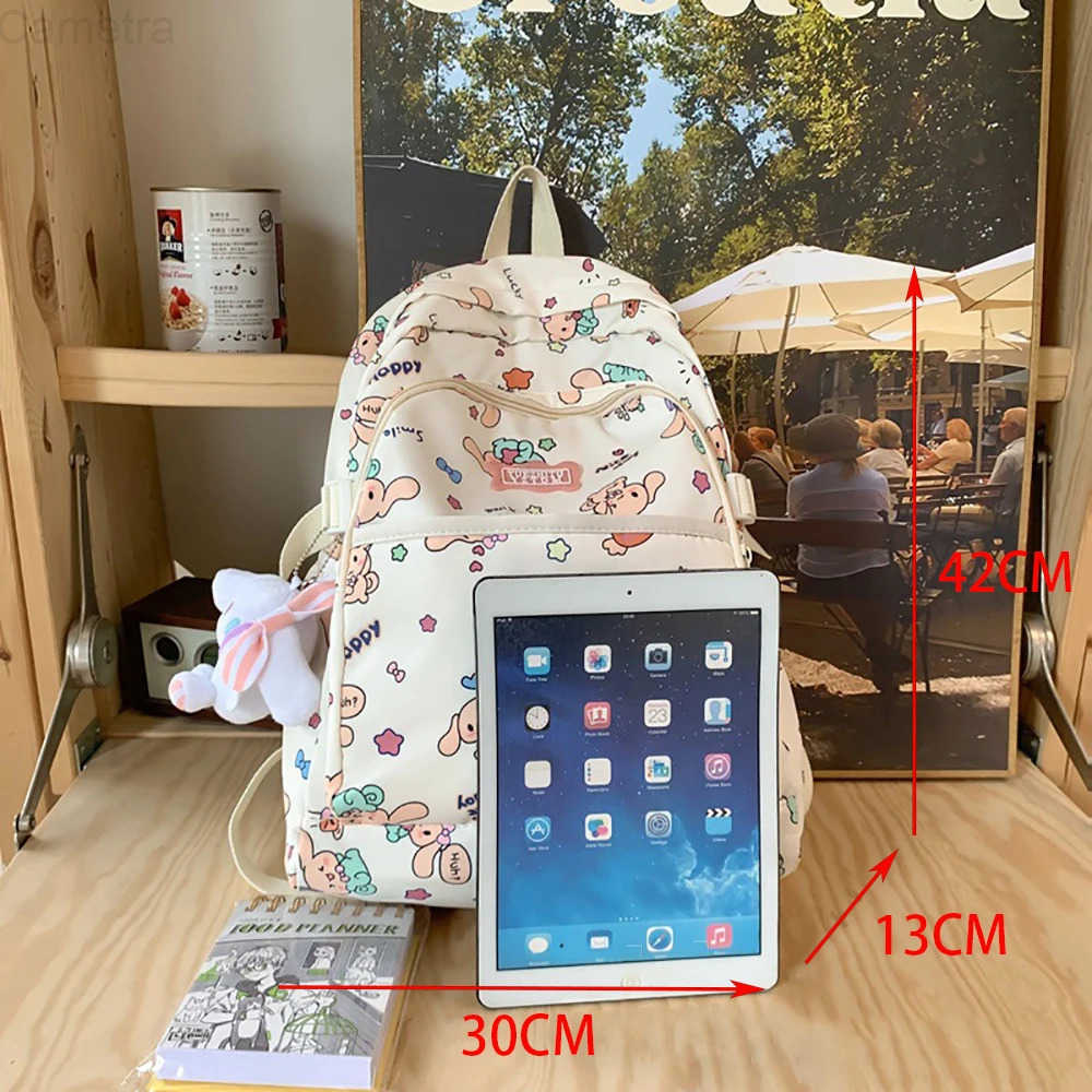 Sanrio Cinnamoroll Anime Schoolbags Kawaii School Bags College Student Travel Bag Casual Fashion Satchel Large Capacity Backpack H251216