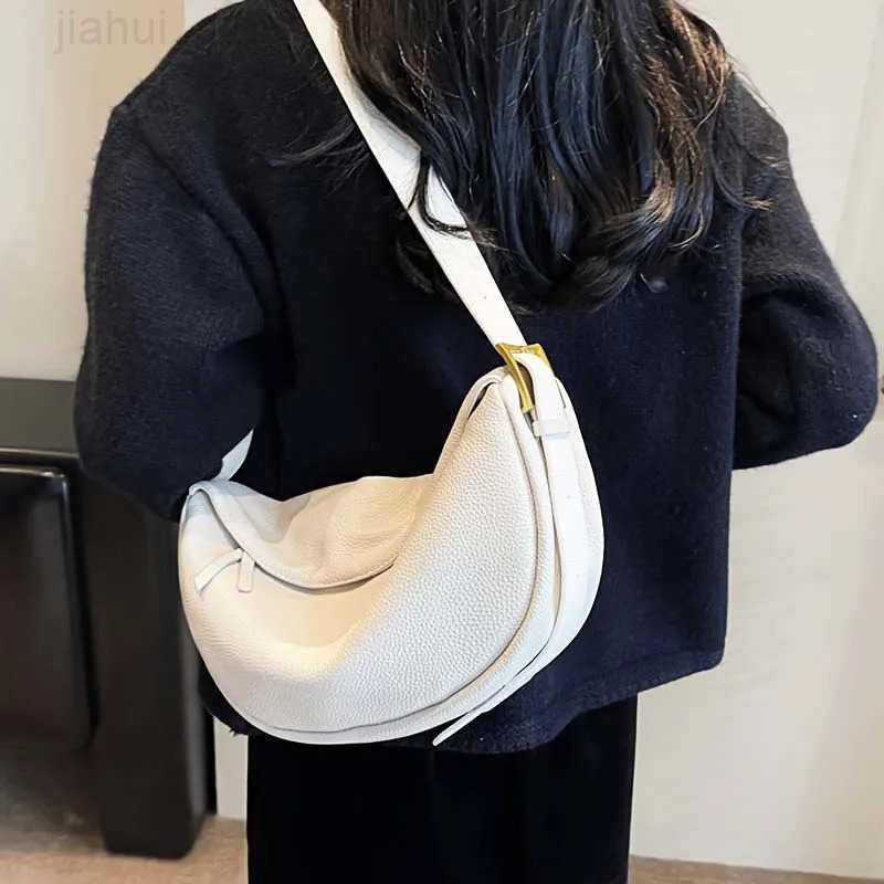 Fashionable Retro New Leather Bag Womens Dumpling Bag Shoulder Bags Crossbody Bags Trendy and Versatile Soft Leather Bag H251216