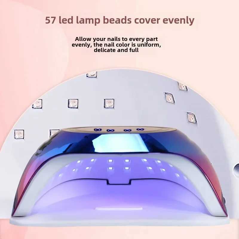 380W LED Nail Lamp for Gel Nails Fast Curing Dryer with 58 LEDS 4 Timers Professional UV Light for Home Salon Nail Art ToolsT251216