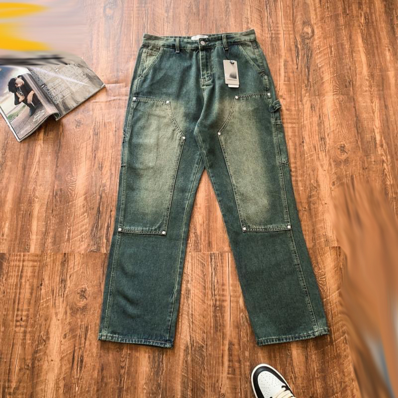 Mens hartt cargo vintage b01 cleanfit pants mens and womens washed denim jeans Z260313