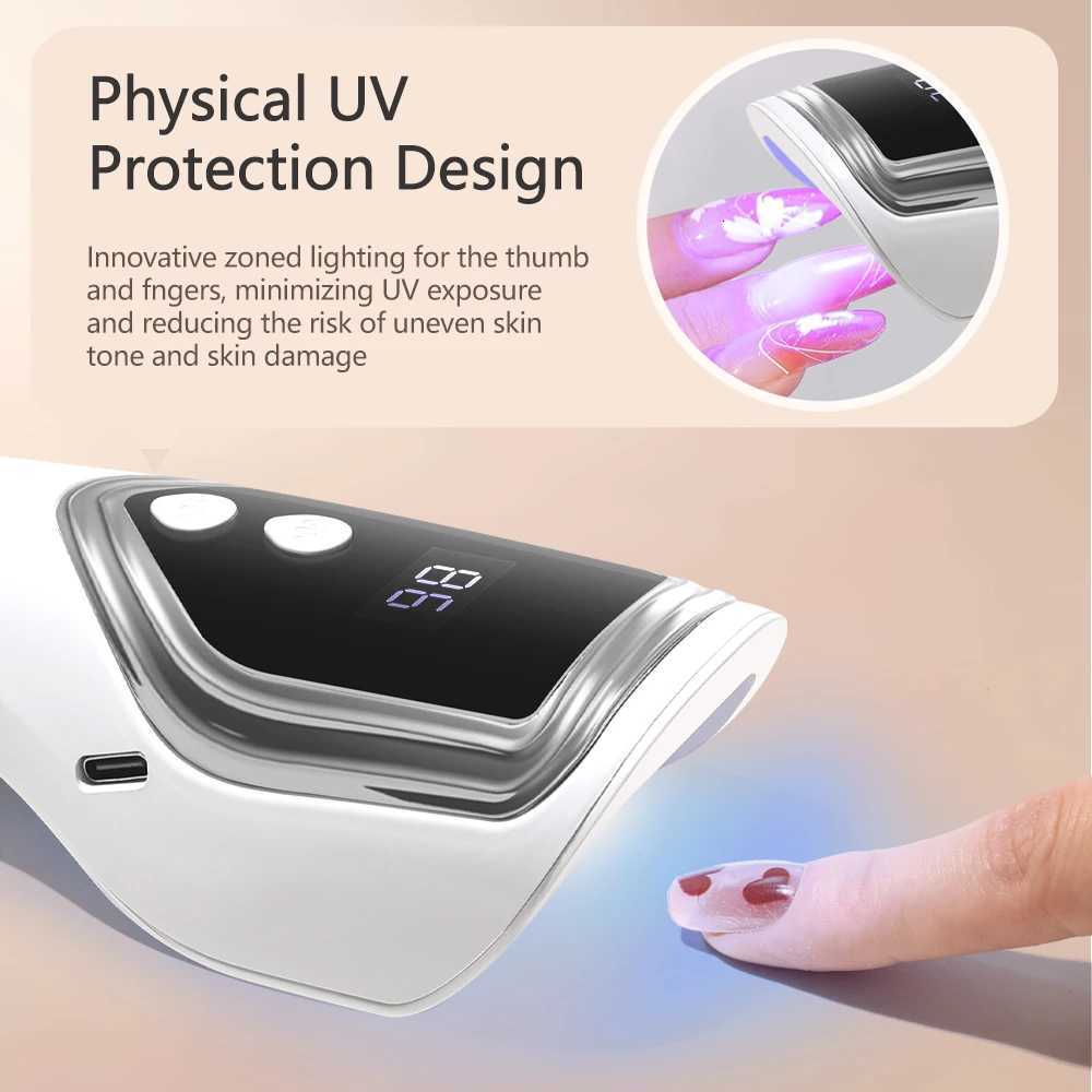 Handheld Nail Lamp Nails Mini Lampe Uv Led Lamp Portable Nail Lamp Flashlight Built-in battery For Nails Wireless Nails Gel LampT251216
