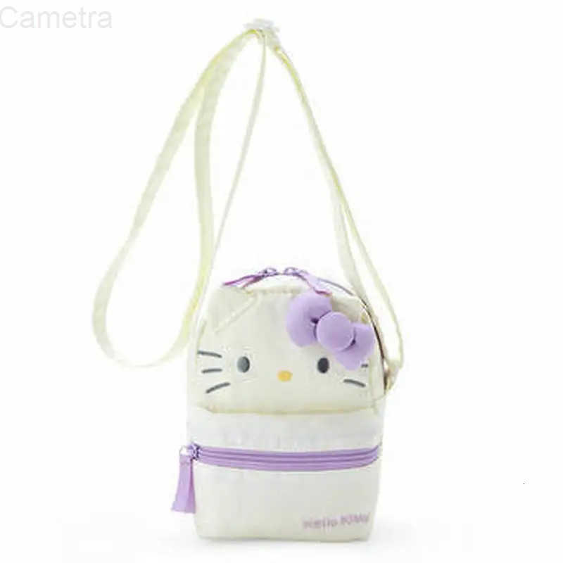 Sanrio anime Hello Kitty Kuromi Mini Mobile Phone Storage Bag Kawaii My Melody Cinnamoroll Portable Shoulder Bag Cosmetic Bag Gift H251216