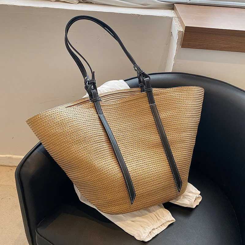 Lady Summer Beach Straw Basket Bags Casual Rattan Large Capacity Totes Women s Designer Handbags Wicker Woven Shoulder Bags M251216