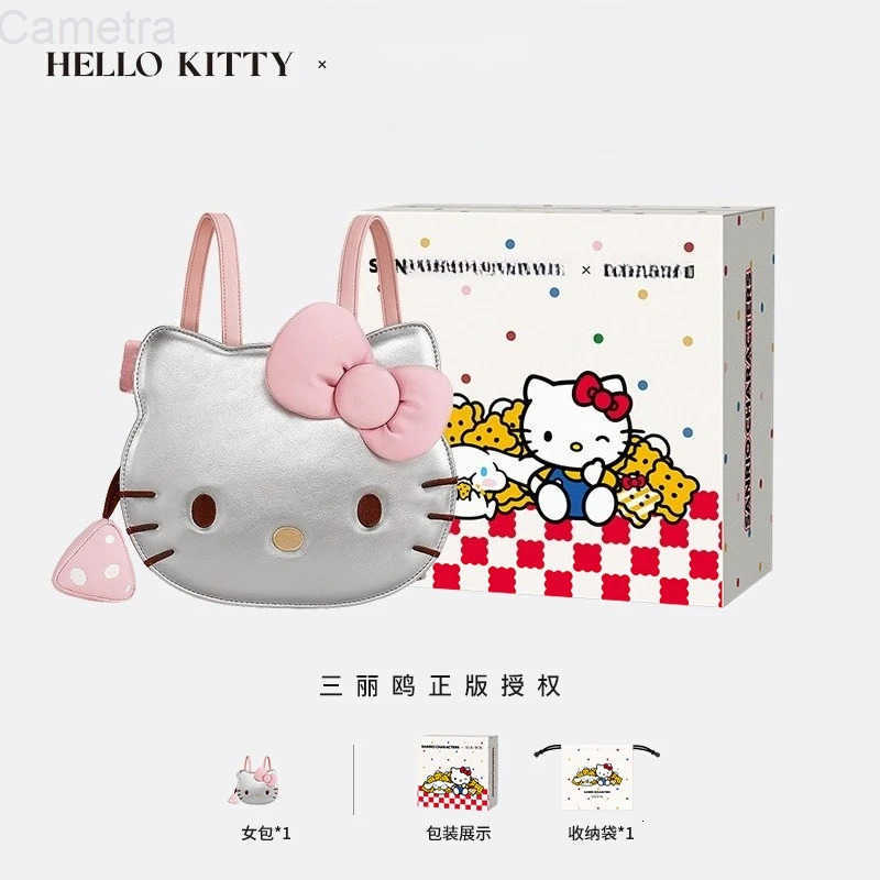 Sanrio Periphery Hello Kitty Anime Backpack Cute KT Fashion Large Capacity Backpack Can Give Girls and Classmates Gifts H251216