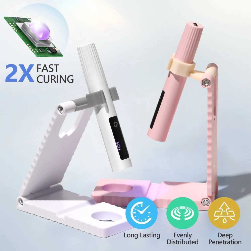 Timerable Nail UV LED Dryer Touch Lamp Rechargeable Flashlight UV Light Drying Nails Gel Polish Lamps Quick drying Cure ToolsT251216