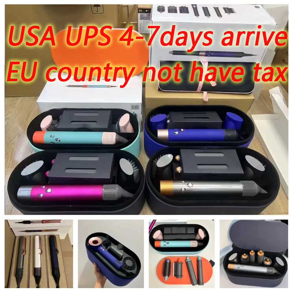 Designer luxury hot HS05 HT01 Curler Hair dryer Curling iron Multi Function for Women Hair Tool Negative ion 7-in-1 comb travel set wrap Retail