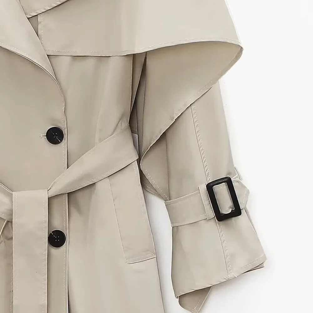 UNIZERA 2025 New Womens Casual Fashion European and American Style Design Double breasted Windproof CoatT251216