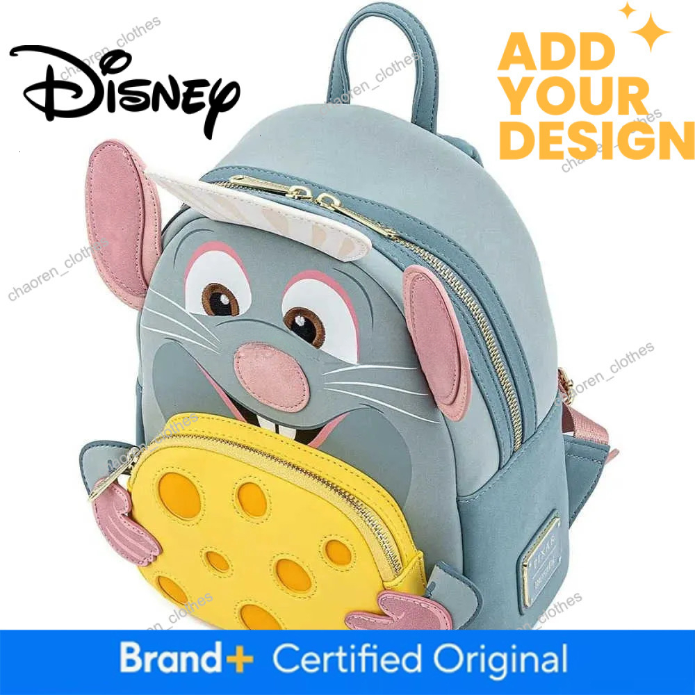custom Disney Ratatouille Chef Role Play Double Strap Shoulder Wallet School Womens Backpack Casual Bag Girlfriend Gift X250412