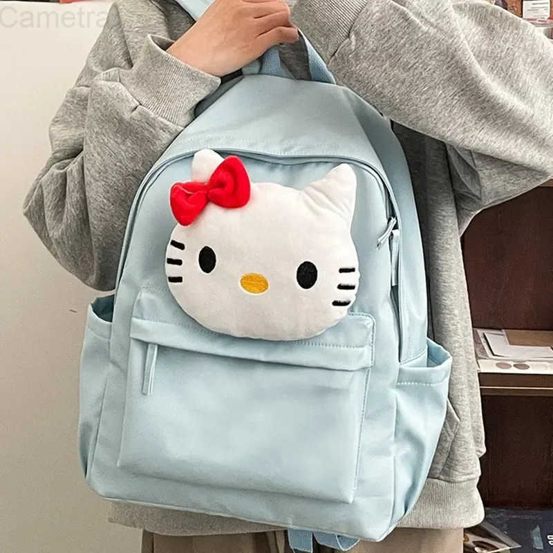 Sanrio College Student Travel Bag Handbag hello kitty Schoolbag Girl Junior High School Student big Capacity Backpack H251216