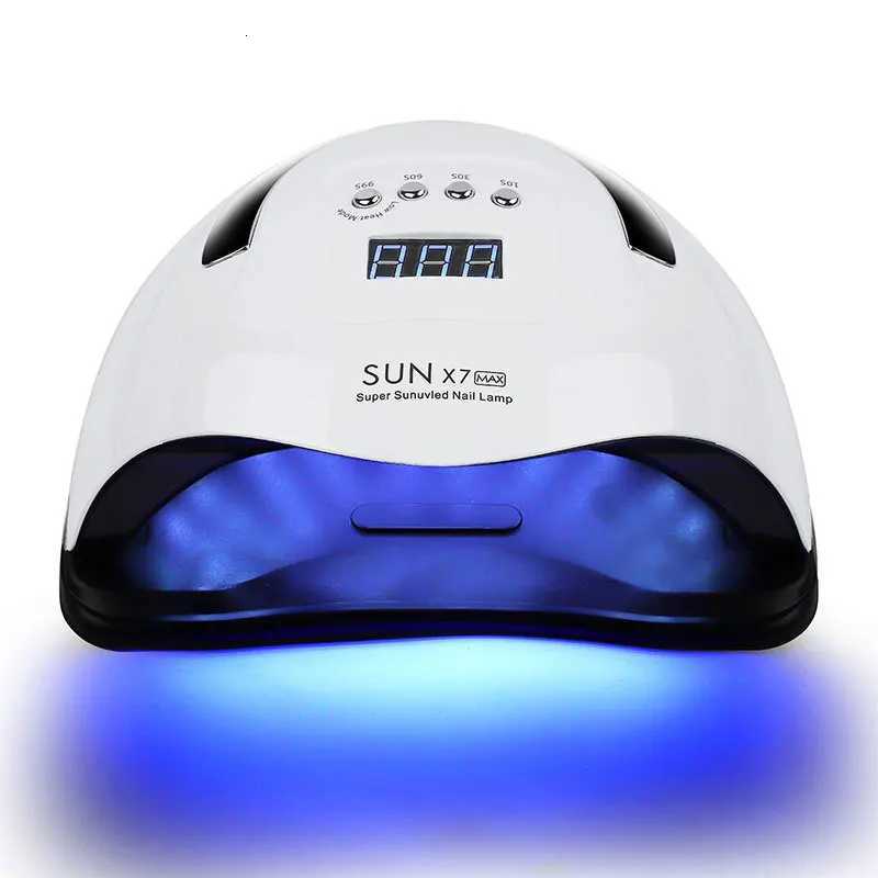 Professional 180W Nail Lamp UV LED Gel Polish Dryer with Handle 57 Lights SUNX7MAX for Salon and Home UseT251216