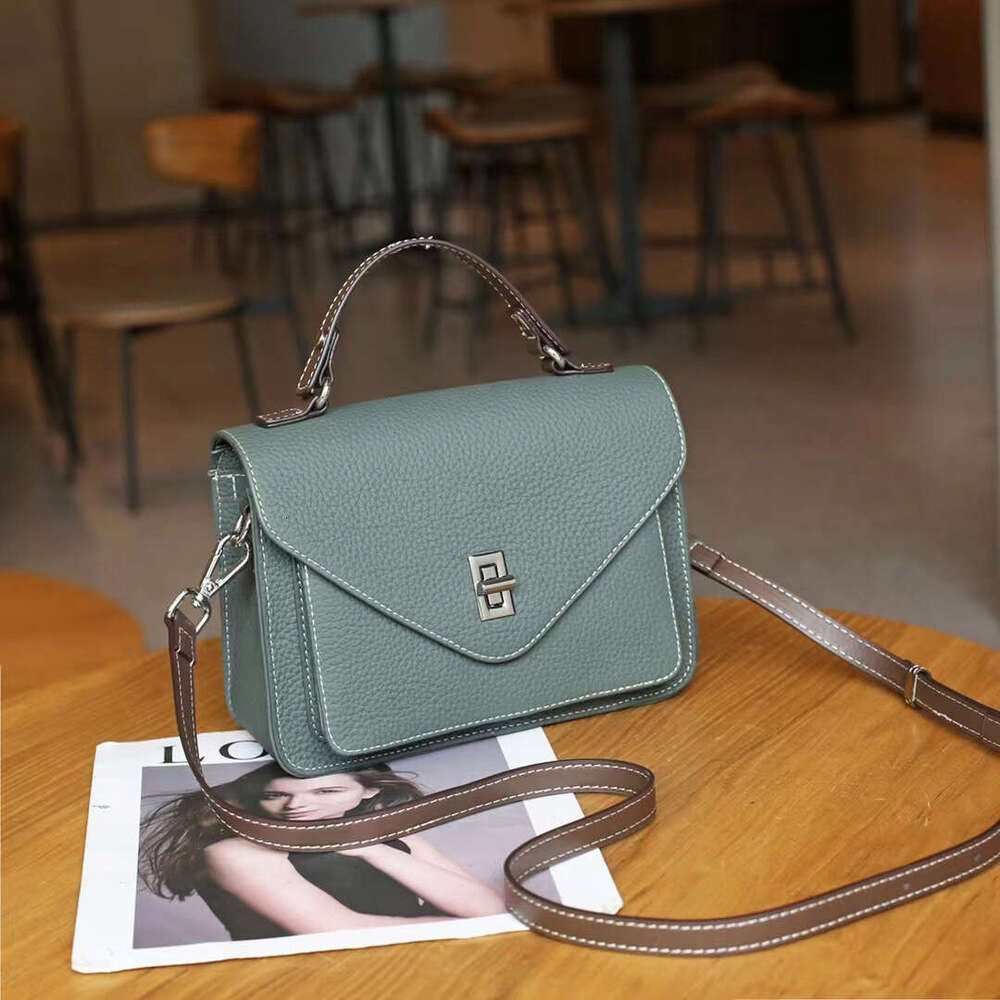 Luxury designer handbag Hobo T O G pattern cowhide small square women's new S commuting leisure multifunctional shoulder crossbody bag