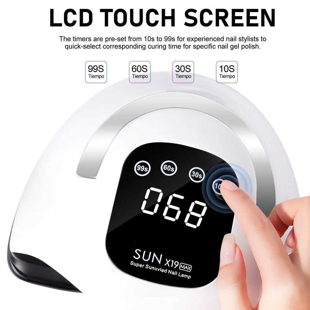 72LED UV Nail Art Lamp Professional High Power Nail Dryer with Sensor Fast Curing Gel Nail Polish Drying Lamp Nail Salon ToolsT251216