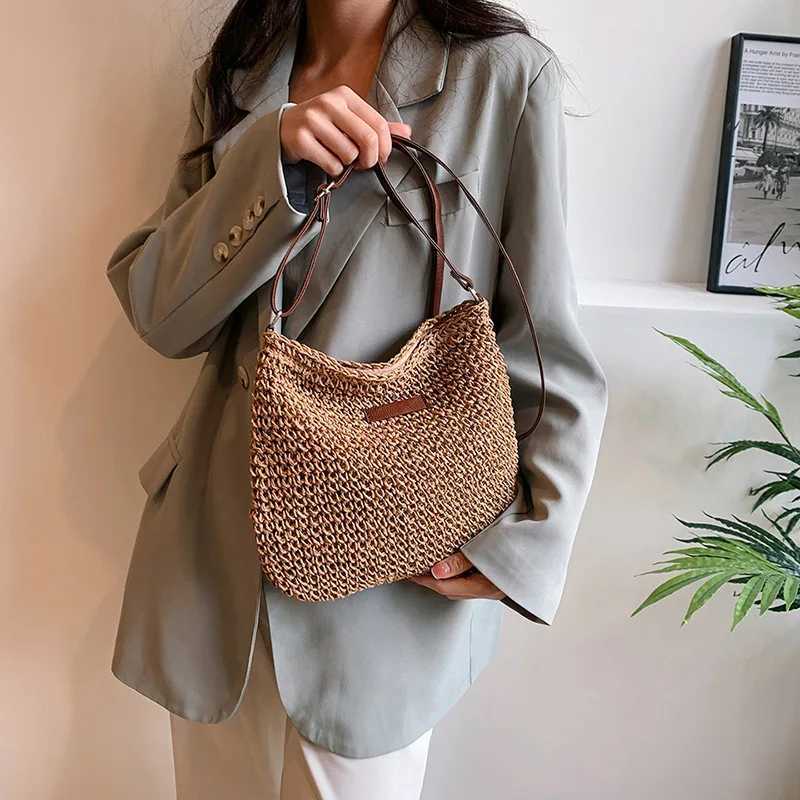 Ladies Fashion Summer Straw Crossbody Bag Women Beach Holiday Shopping Woven Shoulder Handbag Messenger Purses For Women Bags M251216