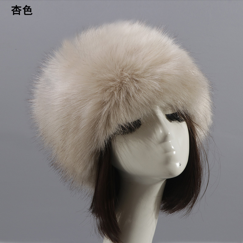 Headbands BEIZIRU real fox fur headband women winter fashion headwear hair band accessori for hair for girl hair accessori 231204bj