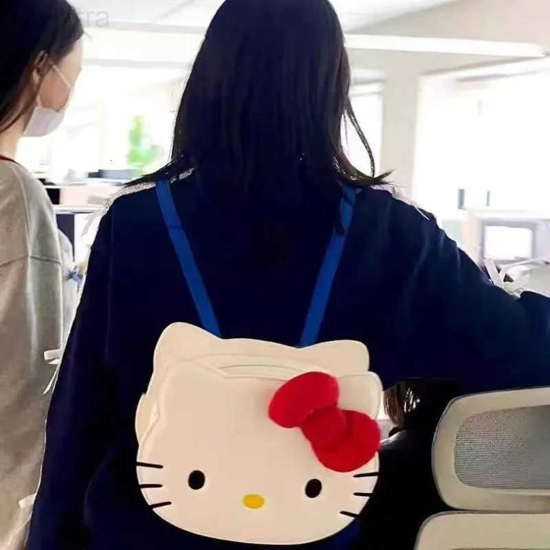 Sanrio PU New Hello Kittys Crossbody Bag Shoulder Bag Anime Cartoon Girl Cute Large Capacity Tote Bag Printing Bags for Woman H251216