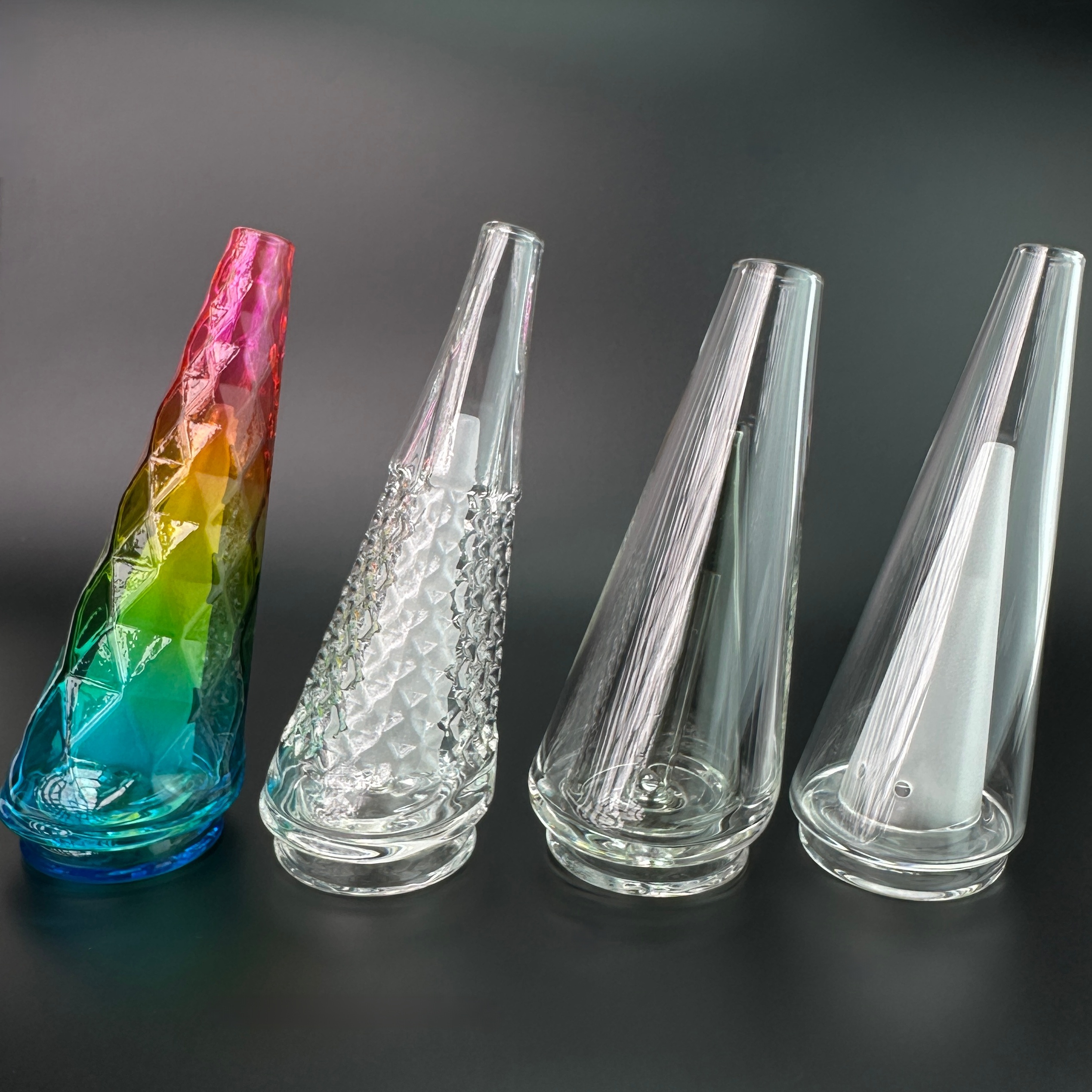 Colorful Puffco Peak Pro Replacement 2.0 Glass Bong Water Pipes Glass Water Bubbler Oil Bunner Mouthpiece Hookah Accessories V2