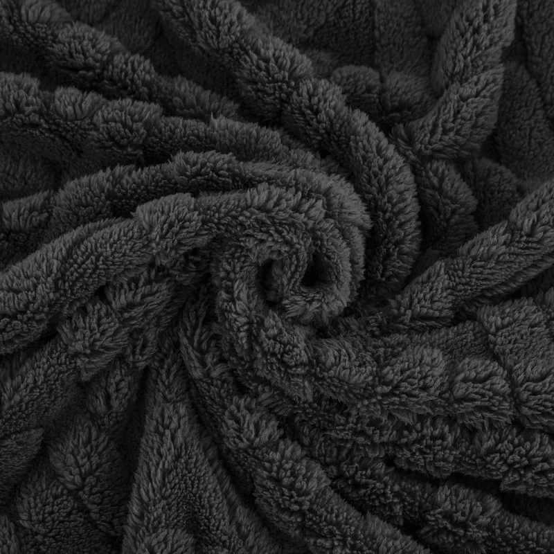 autumn and winter new high-gram single-layer double-sided jacquard Tafu fleece Shu cotton fleece multi-functional blanket H251216 - view 6