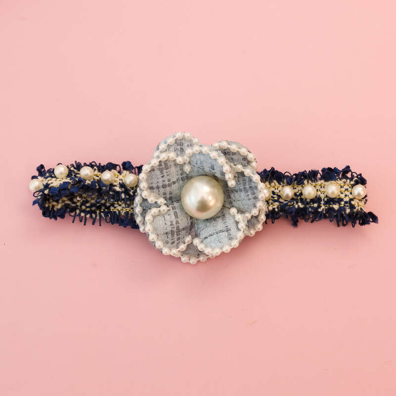 Collar Pet for Kittens and Small Dogs luxury Accessories Camellia Pearl Rose Flower High End Lady Princess Neckband Dogs & Accessories Flower