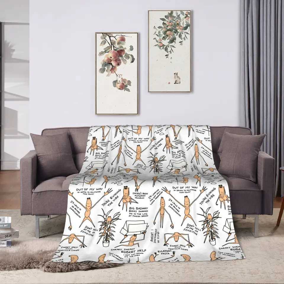 Marcus The Worm Meme Brain Rot Blankets Coral Fleece Plush Autumn/Winter Soft Throw Blanket for Bedding Couch Plush Thin Quilt H251216 - view 5