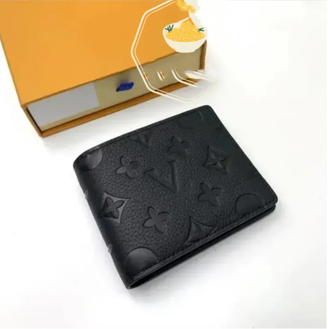 12A Designers MULTIPLE Wallet Paris Plaid Style Mens billfold Women Purse High-end Luxury Water ripple flowers SLENDER Wallets handbag With box dust bag