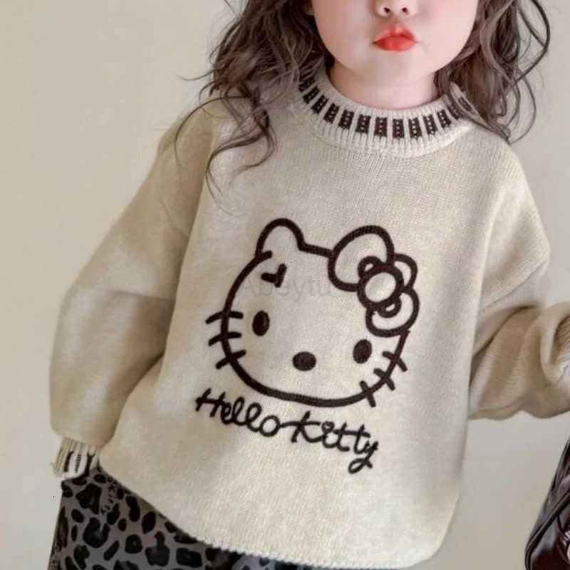 Sanrio Kawaii Y2k Anime Childrens Clothing Hello Kitty Korean Clothes 2025 Autumn Mother Kids Bobo Shozu Girl Autumn/winter Boy H251216
