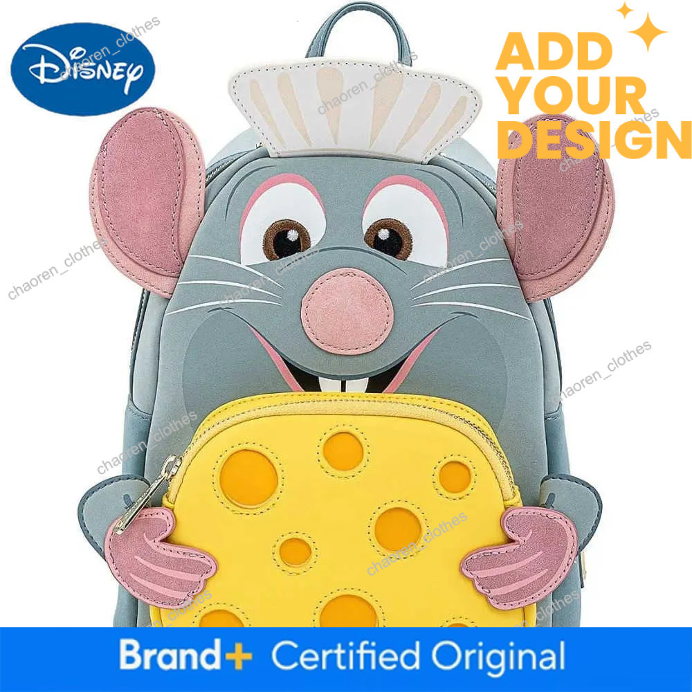 custom Disney Ratatouille Chef Role Play Double Strap Shoulder Wallet School Womens Backpack Casual Bag Girlfriend Gift X250412