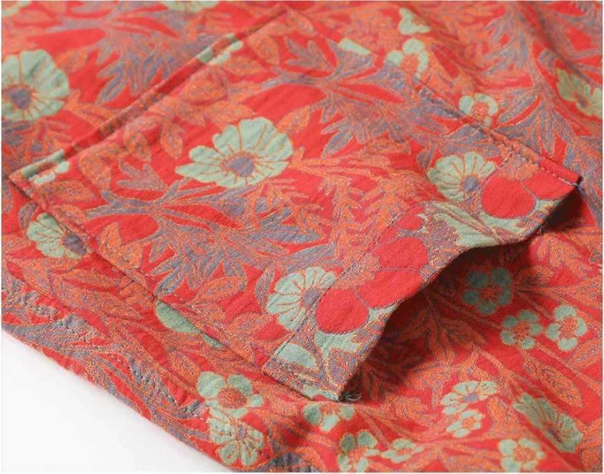 Cotton Printed Womens Bathrobe for Spring and Autumn Pajamas Home Clothing Multi Colors Quick Drying Bathrobes Female C251216